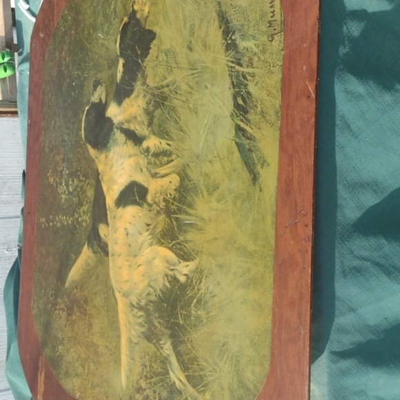 Vintage Dog Art Print on Wood - Picture 4 of 4